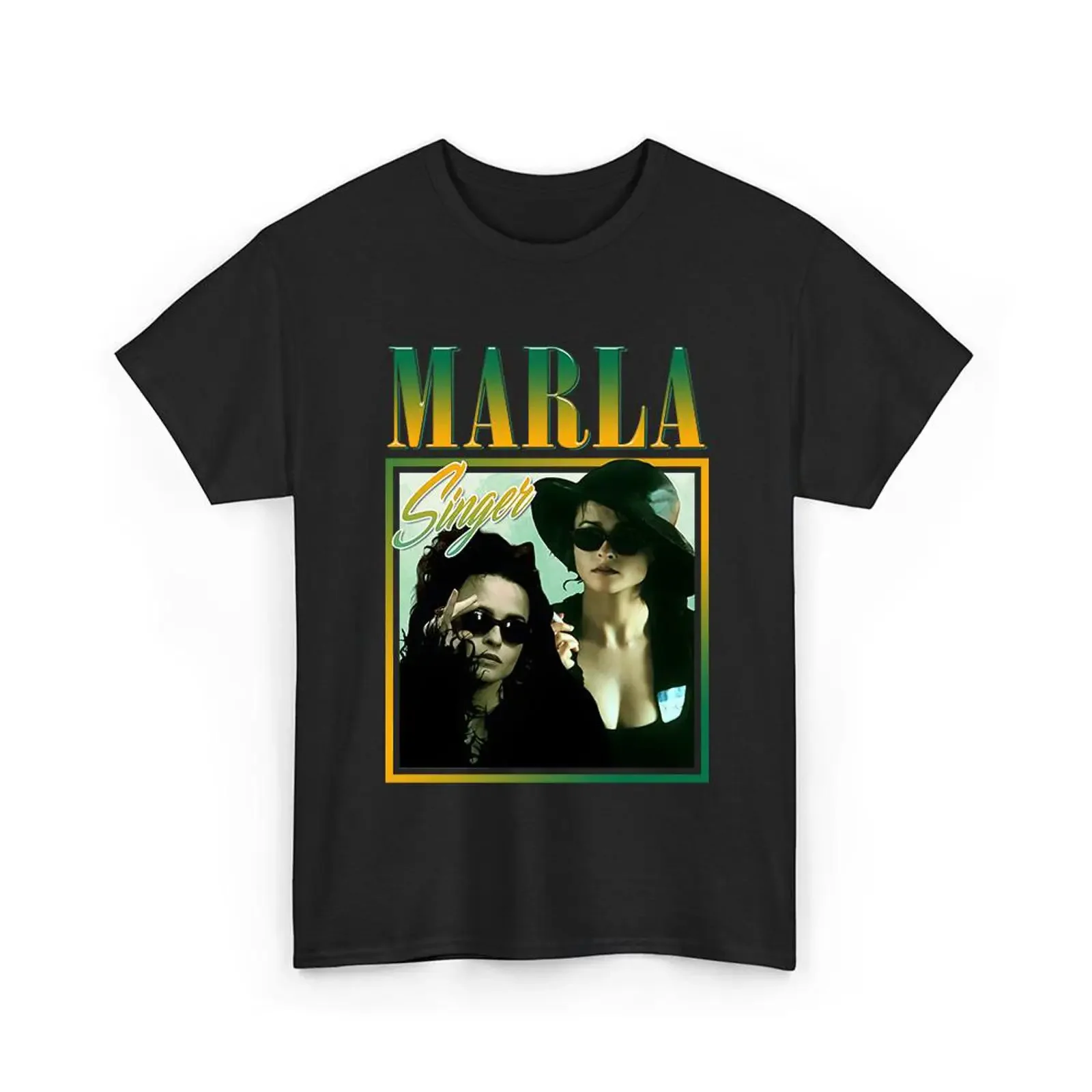 Marla Singer Helena Bonham Carter Vintage retro T Shirt sweaT vintage Washed Casual Soft homme Stylish fashion Unisex
