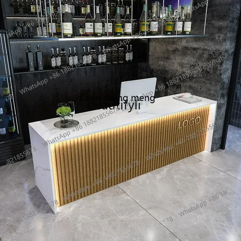 A182 C Creative stainless steel beauty salon checkout page Small clothing store, simple company front desk