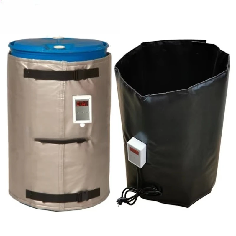 Oil drum heater drum adjustable thermostat and overheat protection
