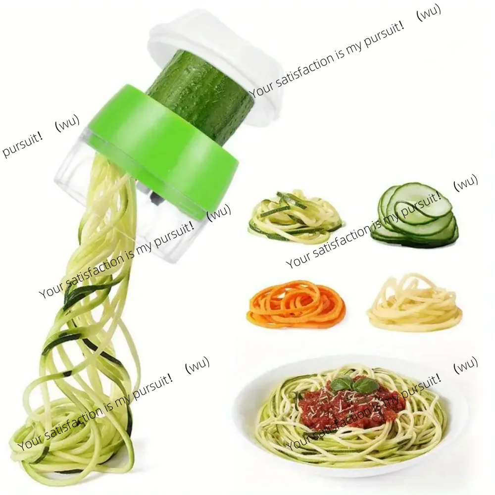 Multi-functional handheld spiral vegetable shredder, handheld spiral vegetable shredder, fine shredding, adjustable grinder