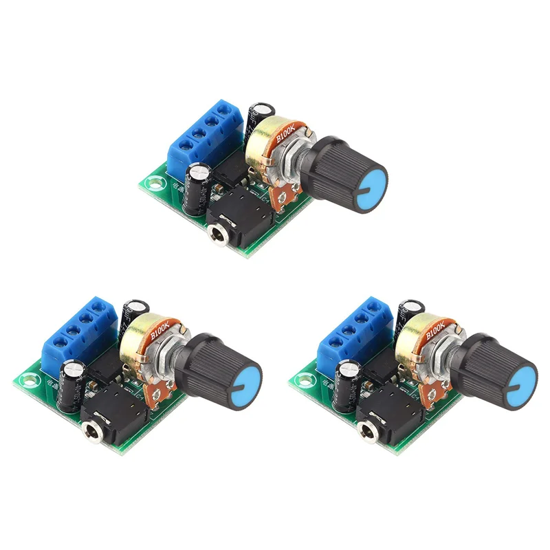 

A37T-3X LM386 Super Mini Amplifier Board, 3V-12V, 0.5W-10W Speaker Low Noise Power Consumption, For Speaker Audio System DIY