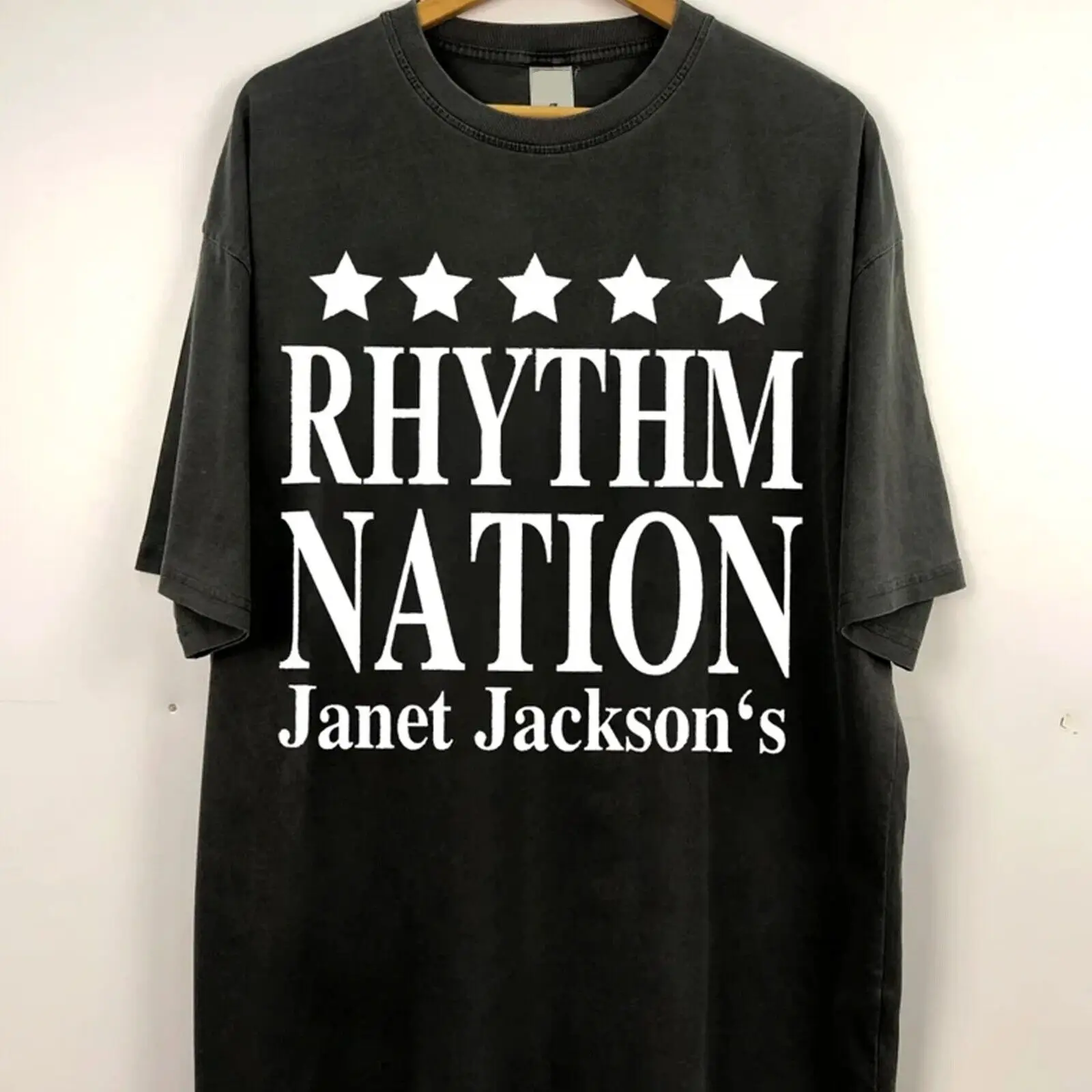 New Janet Jackson RHYTHM NATION Cotton Men S-235XL Shirt