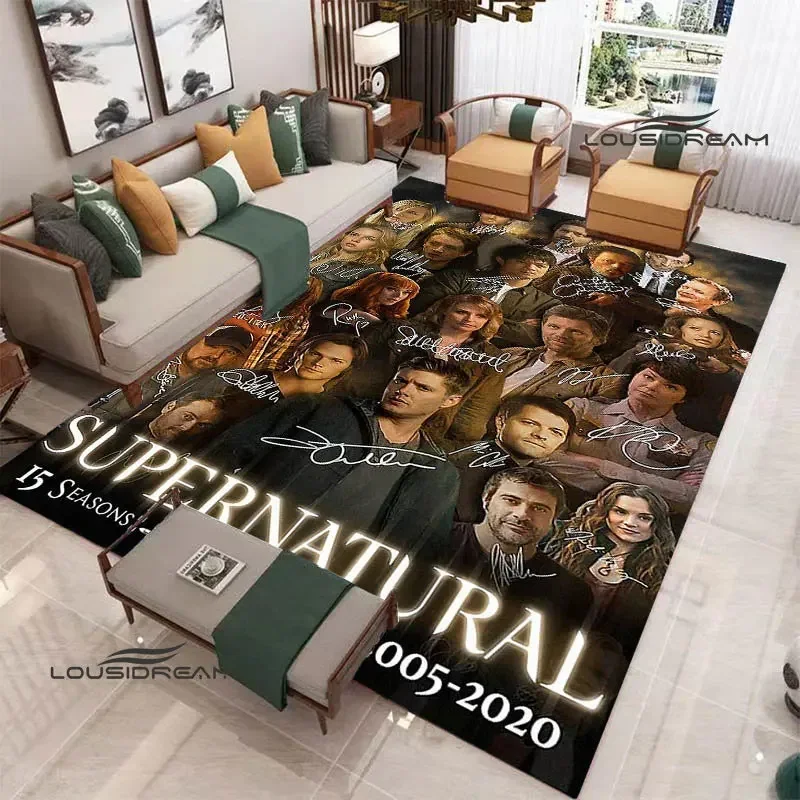 Supernatural join the hunt printed carpets Non -slip carpet Yoga mat carpets for living room bedroom decor birthday gift