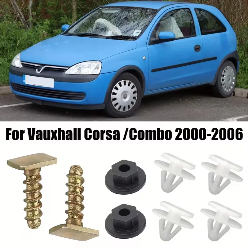 

1set Car Tailgate Exterior Trim Clip For Opel Vauxhall CHEVROLET Corsa Combo Meriva Wheel Arch Lining Mudguard Nuts Screw