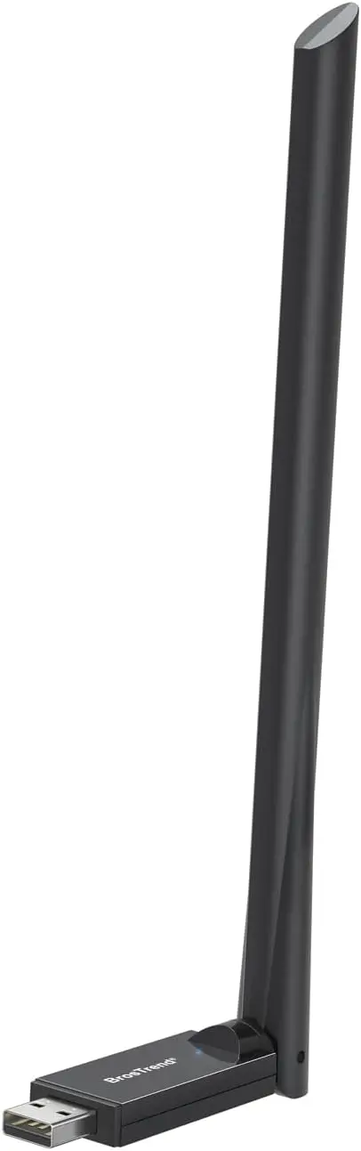 

AX900 USB WiFi 6 Adapter for Desktop PC Laptop, Long Range Dual Band 5GHz 600Mbps+2.4GHz 286Mbps, 6dBi High Gain Antenna, USB 2.0, Windows 11/10/7