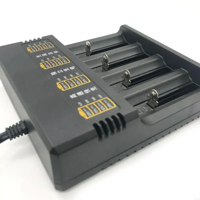 HX6B 4-Channel 18650 Battery Dock Intelligent Charging Base for Various Size