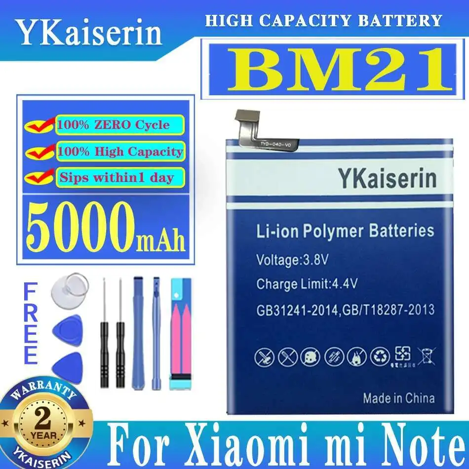 

Аккумулятор мобильного телефона для Xiaomi MI Note BM21 5000 мАч, высокая совместимость, хорошая низкотемпературная работа