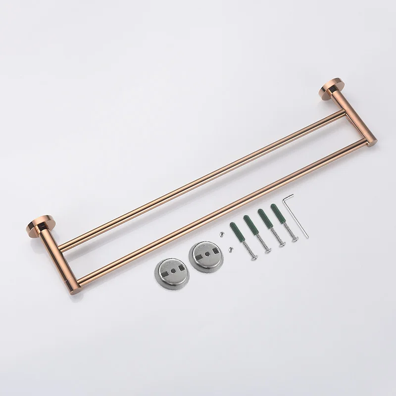 رف المناشف لإكسسوارات الحمام، حامل المناشف، رف المناشف الورقية، طبق الصابون، خطاف مزدوج، قلادة أجهزة الحمام #3