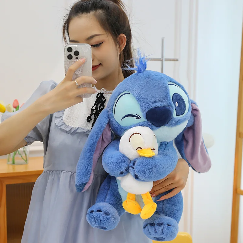 45cm Pluszaki Stitch Śliczne Lilo & Stitch Lalka Kawaii Poduszka Dziecięca Prezent Urodzinowy Dziewczynka Dekoracje na Sofę Pluszaki Hurt