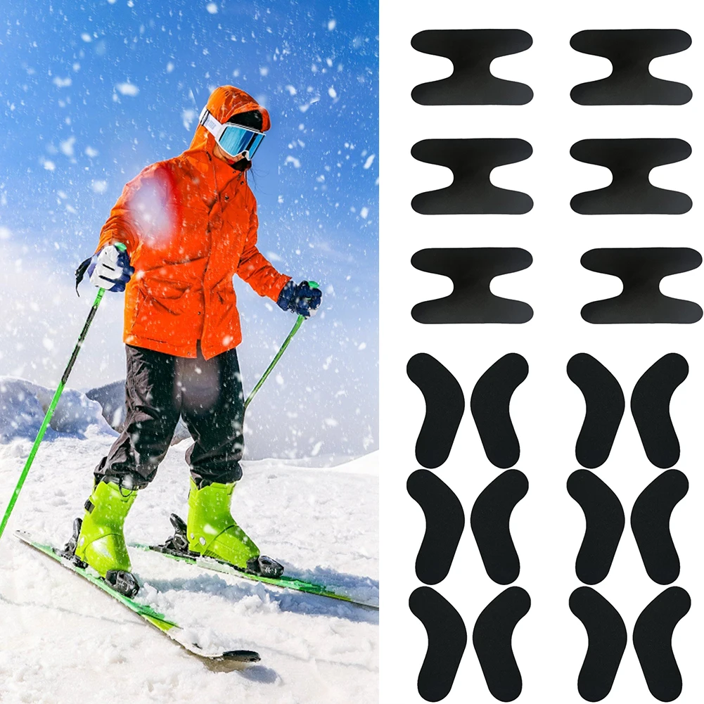 Ankle Cushioning Foam Pads Designed for Ski Boots to Minimize Pressure Points and Increase Stability During Descents