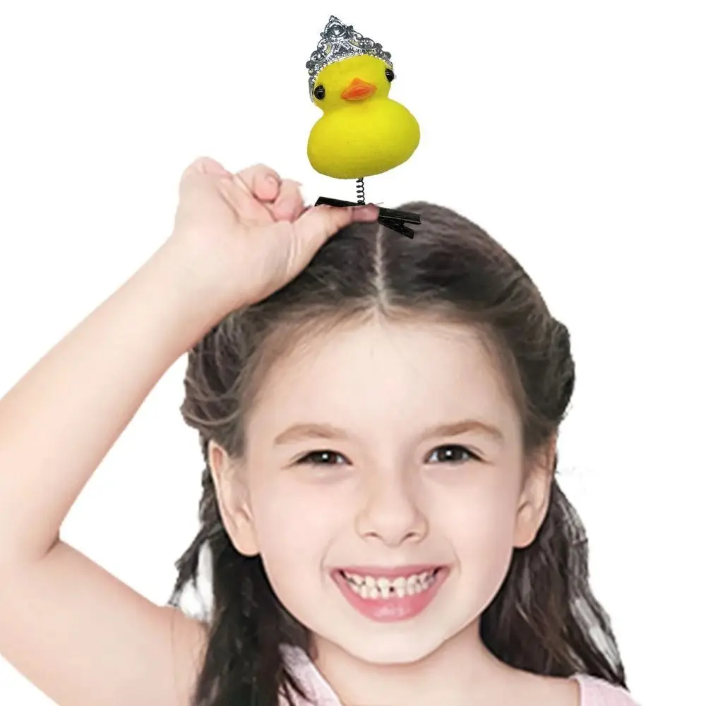 

Personality Flower Duck Hair Clips Bowknot Plush Chicken Side Barrettes Crown Hairpins Cartoon Duckbill Clips Kids/Children