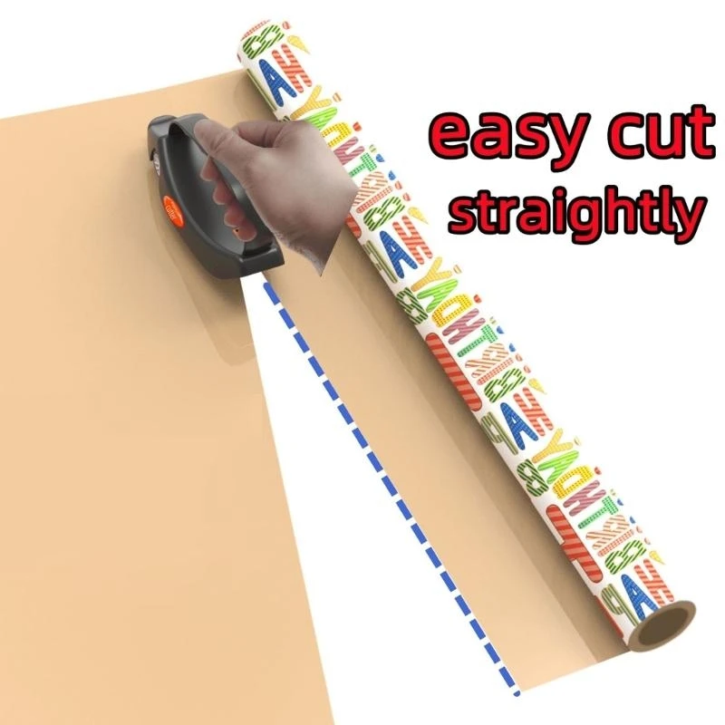 1/2 Pcs Wrapping Paper Cutter Roll Paper Cutter Gift Wrap Cutter for Christmas