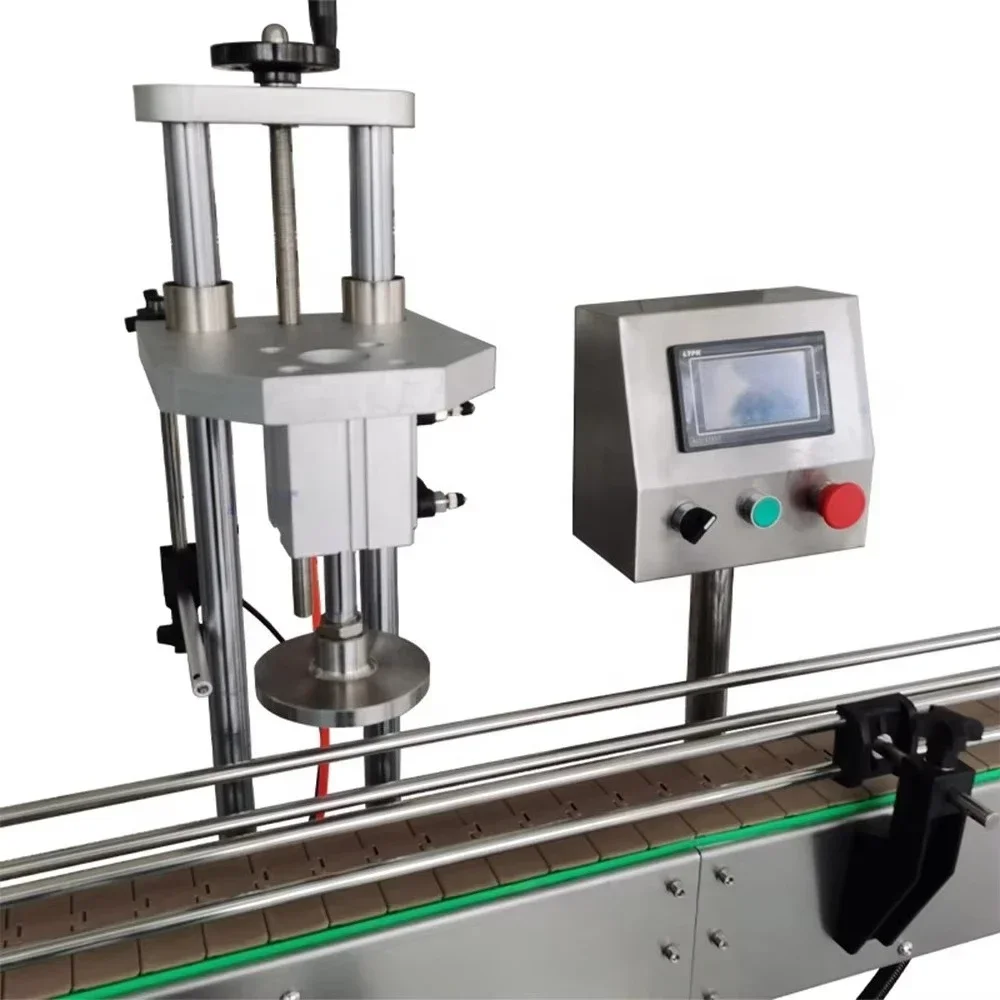 Automatic Glass Jar Presser for Pet Bottle, Automatic Production Line for Pet Bottle Cap Pressing Machine