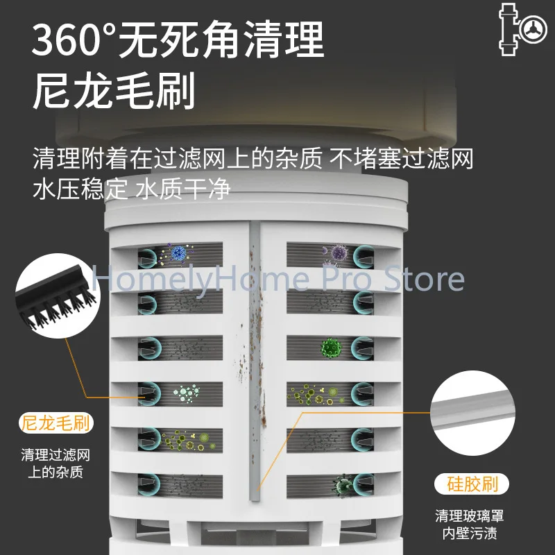 Backwash Pre Filter with Pressure Regulator, Pipeline Water Pressure Reducing Valve, Whole House Pre-filter For Household Supply