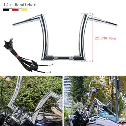 오토바이 R 18 핸들 바, 블랙 크롬 스틸 핸들 액세서리 바, BMW R18 100 년 R18 클래식 2020-2023, 12 인치, 14 인치