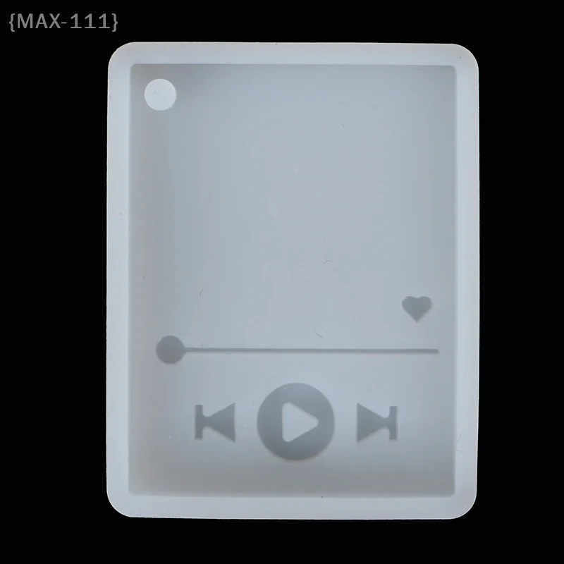 F-MAX111Super Glossy Epoxy Resin Player Mold Keychain Casting Silicone Mould DIY Crafts