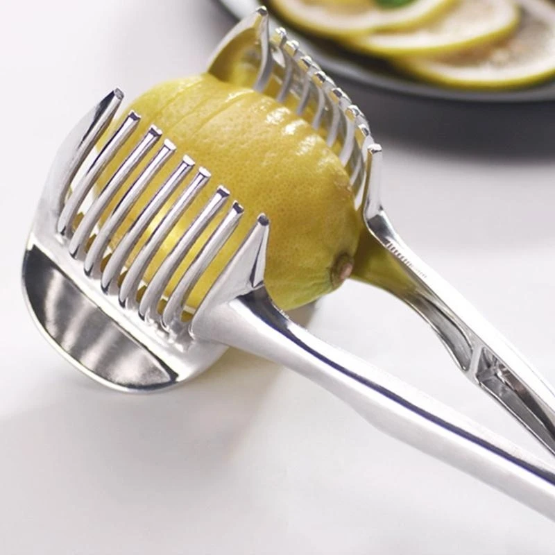  Comfortable Grip Lemon Slicer Separate Segment Accuracy Lemon Slicer For Easily And Even Slicing In The Kitchens