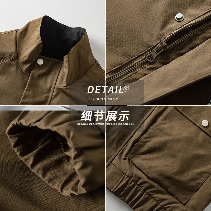 2025년 신상 남성 트렌디 워크웨어 클래식 패셔너블 심플 재킷 캐주얼 트렌디 다용도 남성 의류