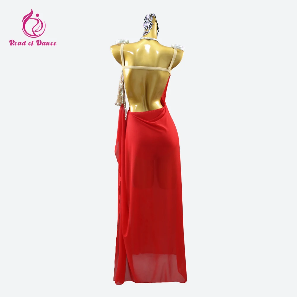 Kostüme für Frauen 2025, lateinamerikanischer Tanz, Cheerleader, Mädchen, Leistung, Wettbewerb, Sportanzug, Flamenco, Bühne, sexy Kleidung, Abschlussball, langes Kleid