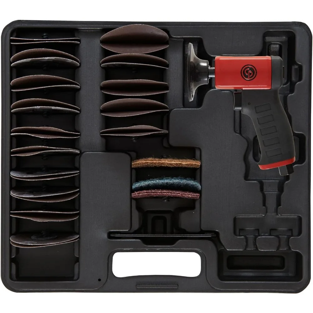 ماكينة سنفرة مدارية عشوائية لتحسين المنزل، والتلميع، وإزالة الصدأ، والتفصيل مع قبضة المسدس #6