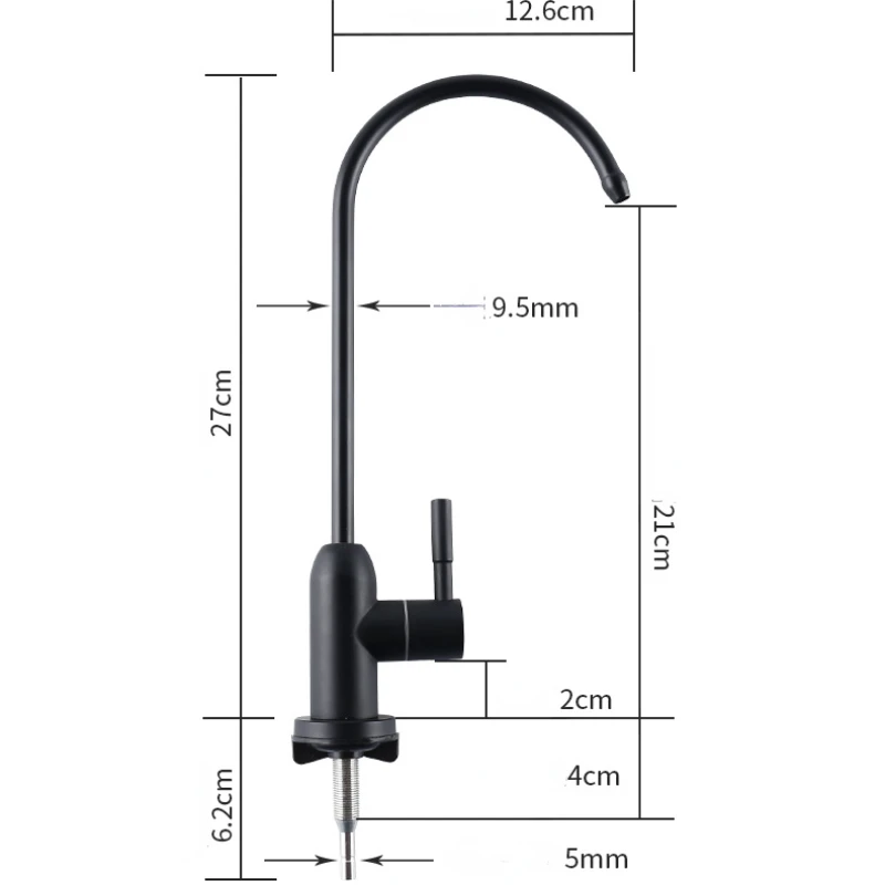 304 Stainless Steel Clean Faucet Kitchen Direct Drinking   Water Filter   Single Cooling  Purifier