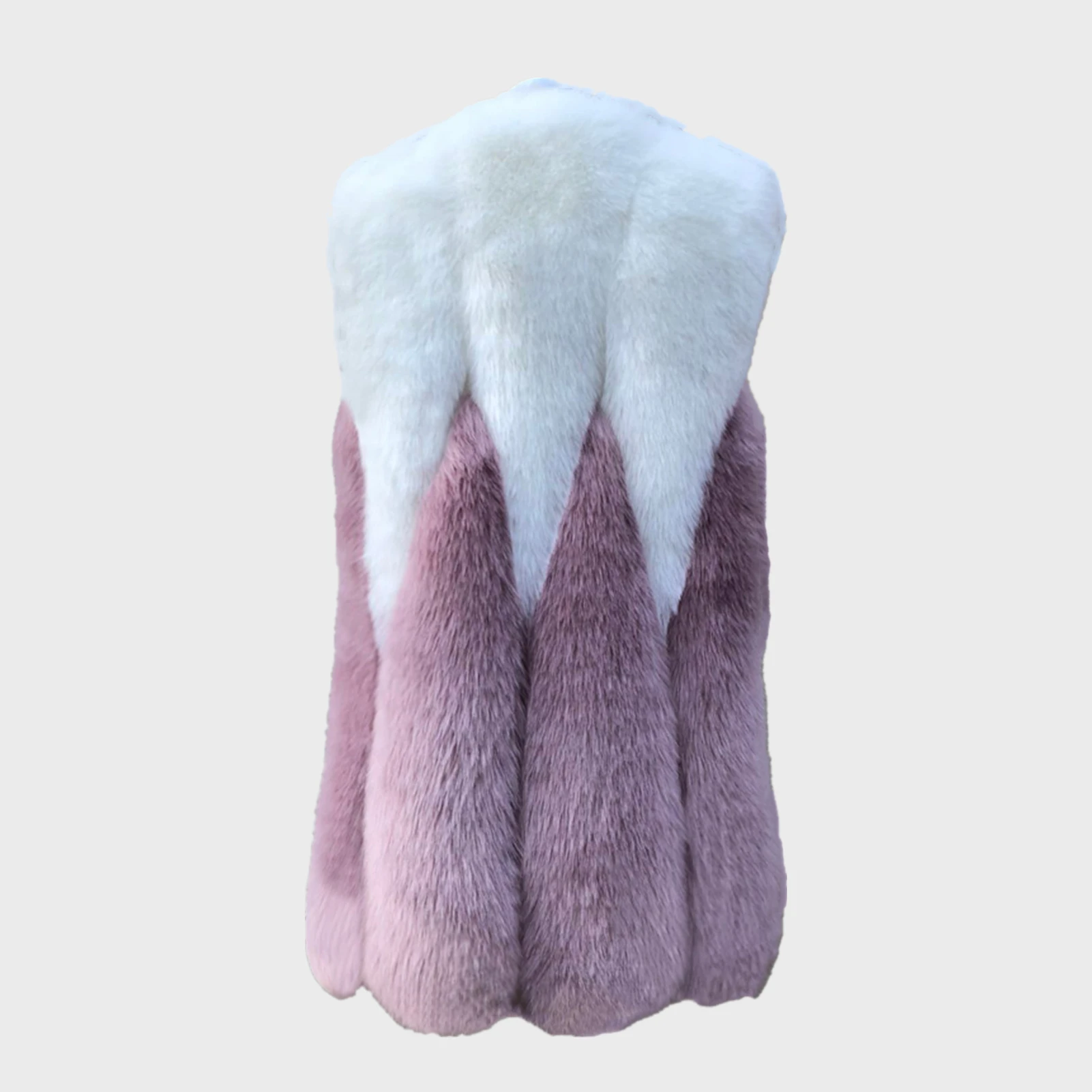 Women Autumn Winter Artificial Fur Coat Jacket Fluffy Sleeveless Faux Fur Vest Thick Warm Faux Fox Fur Coat Female