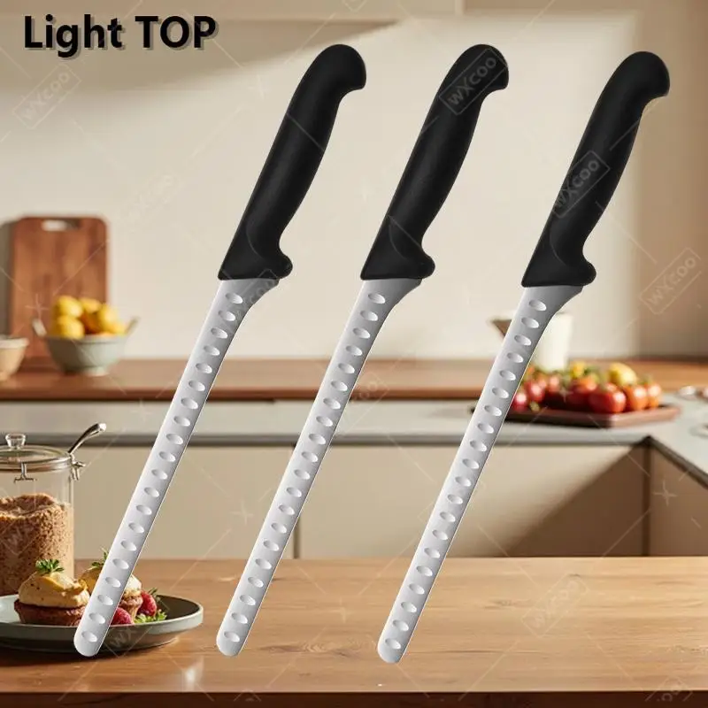 WXCOO Hand Forged Ham Knife Versatile Knife for Cooking Roasts Household Meat Slicing Stainless Steel Brisket Carving Knife