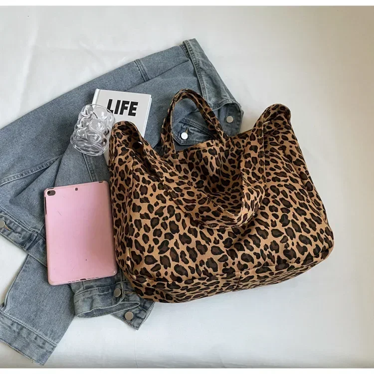 Leopard print bag color and style view