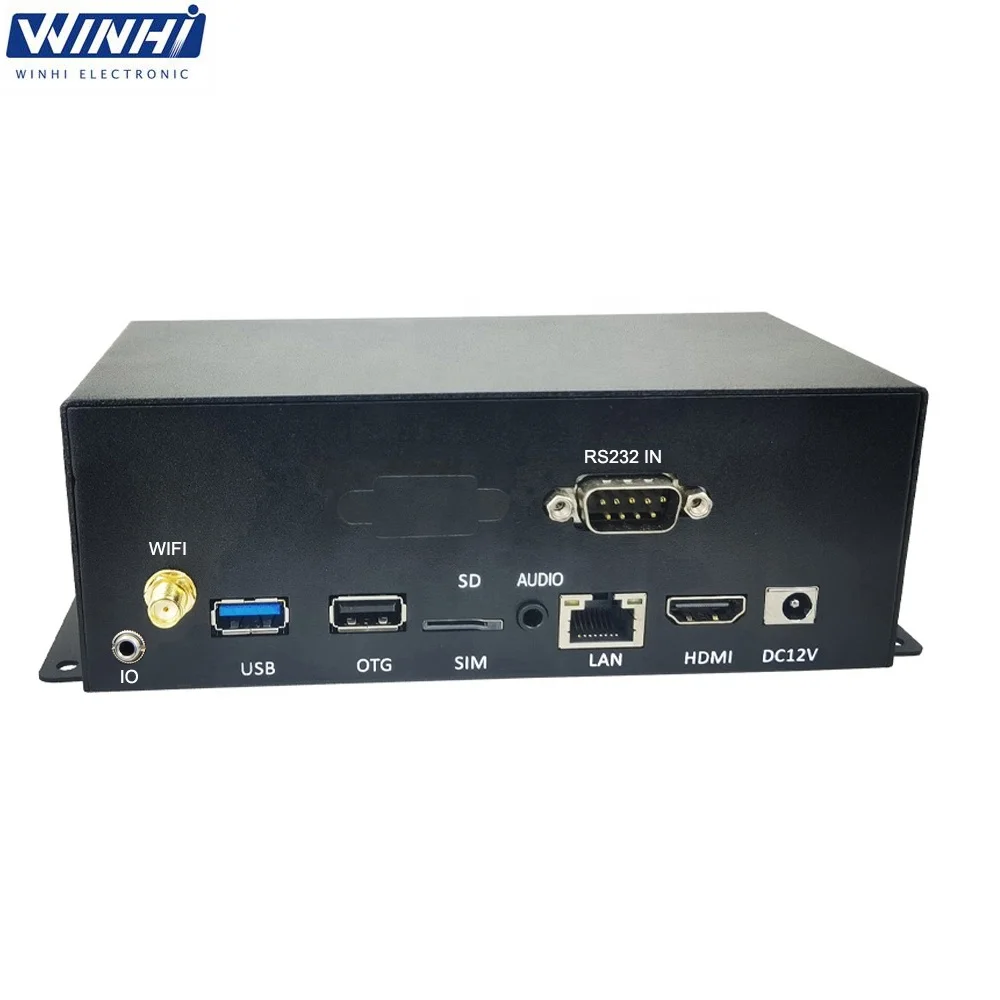MPC3840 RK3566 Android 4K UHD PIR Motion Sensor RS232 Control With Wide Area Network CMS Digital Signage Advertising TV Box
