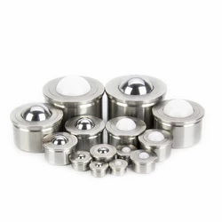 Factory Outlets Pressure In Type Stainless Steel POM Round Ball Transfer Units Bearing Conveyor Ball Rollers
