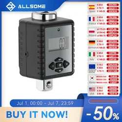 ALLSOME-LLave de torsión ajustable digital HT2680-2685, herramienta para reparación de coches y bicicletas, profesional, de 1/2