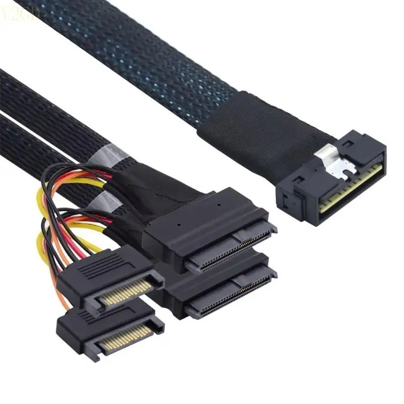 

Y2gd pcie slimline sass nvme pcie ssds cable sff 8654 8i до 2x sff 8639 Адаптер 24 Гбит / с для внутреннего соединения