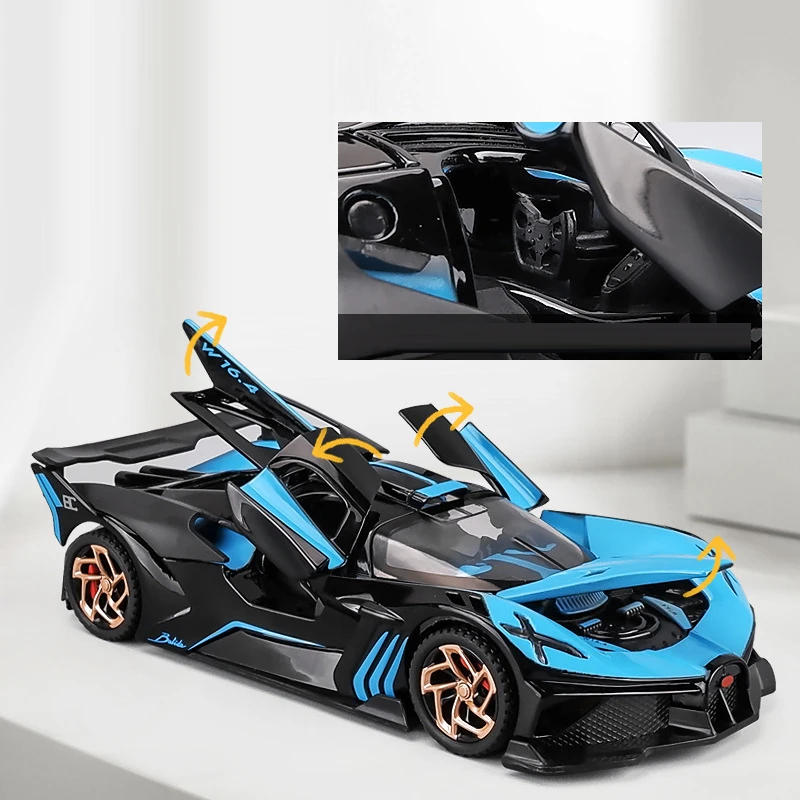 1: 32 Bolide Alloy Car Model Diecasts Toy With Sound and Light Vehicles Decoration Toys For Kids Gift