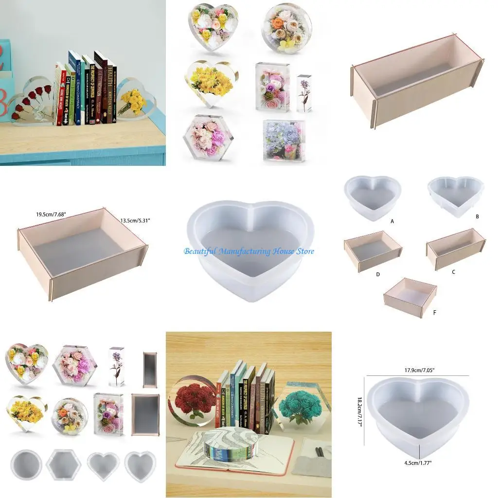 

E56A Bookend Ornaments Silicone Molds Suitable for Jewelry Making Home Decorations