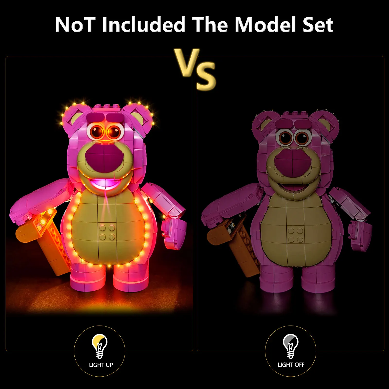 LYBMTWF LED Lighting Kit Compatible with Lego 43306 Strawberry Bear (NOT Include The Model Bricks) - view 3