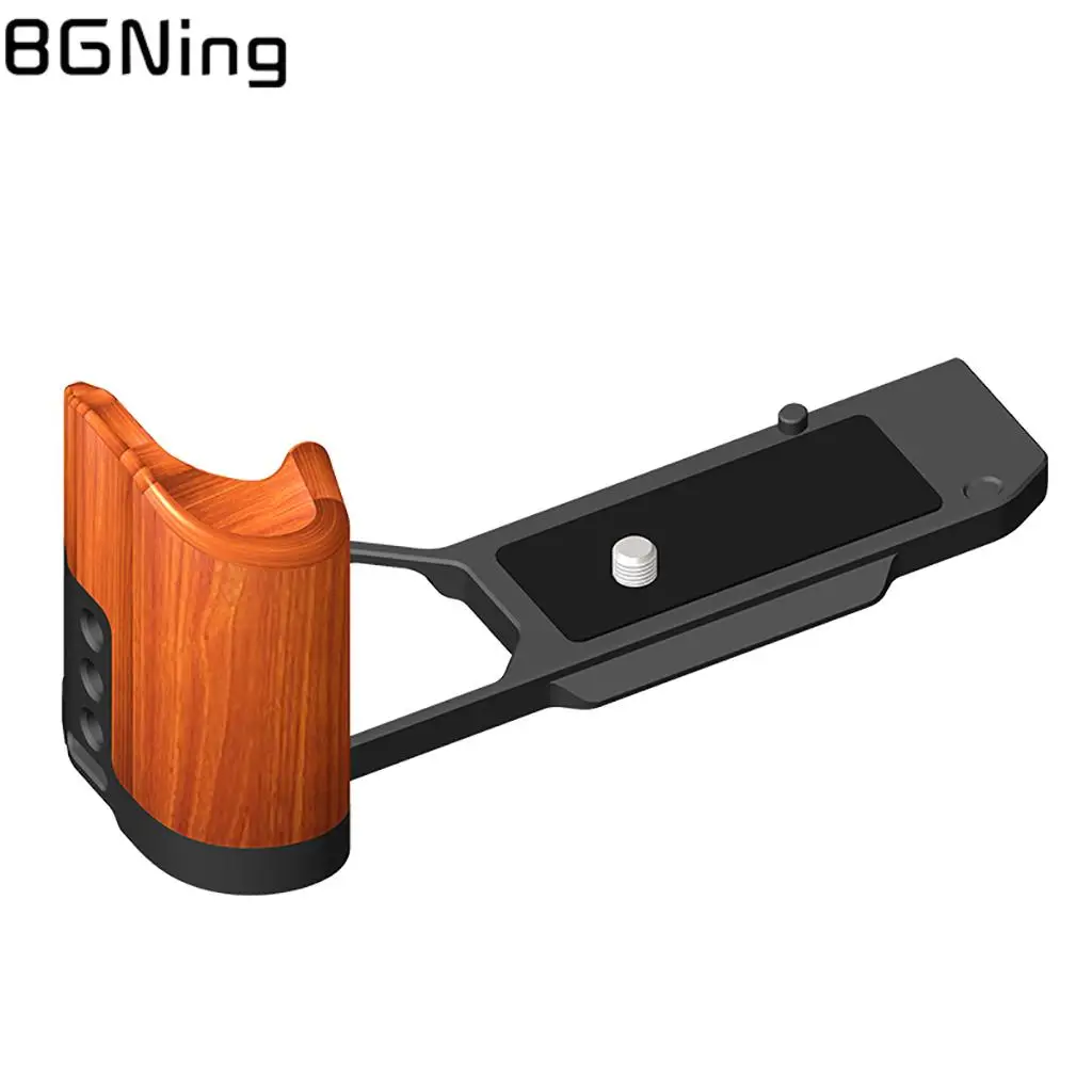 Quick Release L Plate Bracket Board Wooden Handle Handgrip For Nikon ZF Camera Bottom Plate Camera Tripod Photography Support