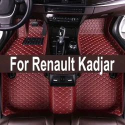 For Renault Kadjar 2019 2018 2017 2016 2015 Car Floor Mats Carpets Interior Leather Styling Decoration Parts Auto Accessories