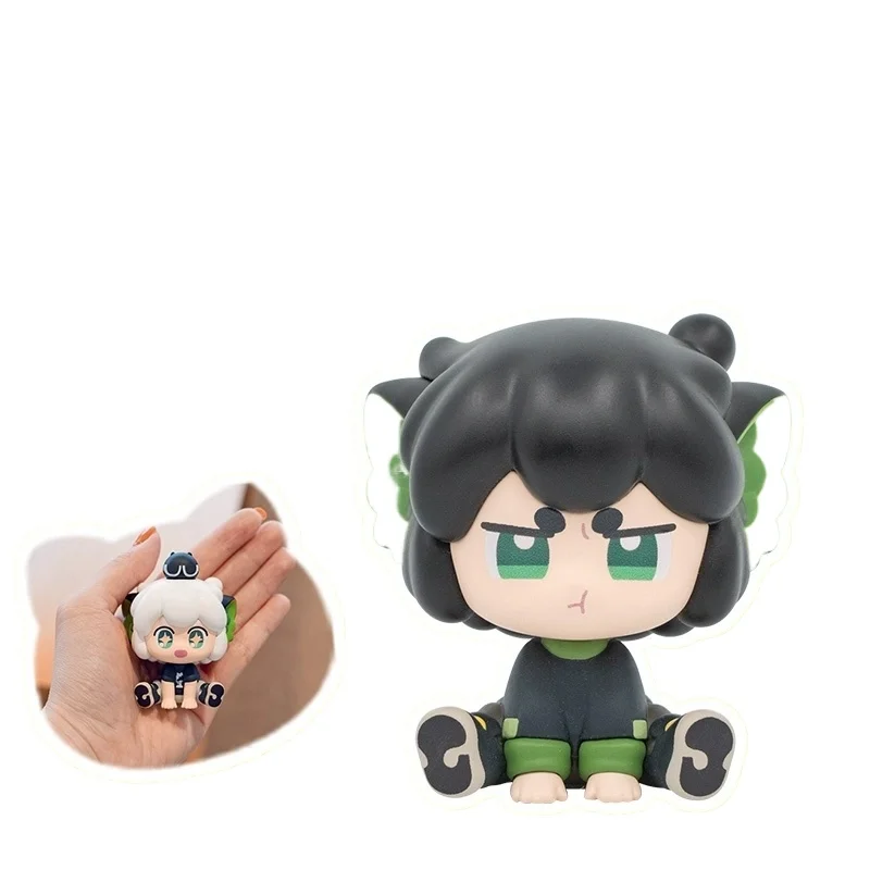 Pré-venda senluo wanxiang luo xiaohei zhanji 2 bonito grão periferia genuíno caixa cega saco cego ornamento q edição artesanal