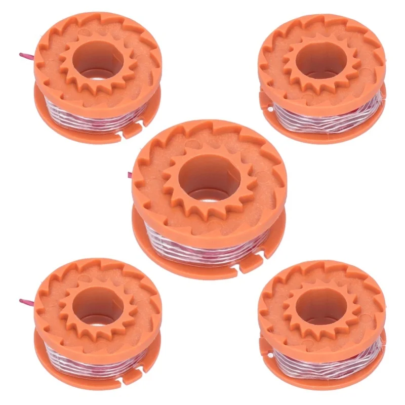 5PCS Lawn Mower Line Spool Replacement Fit For WORX WG150E WG151E WG154E WG155E WG157E WG160E WG163E
