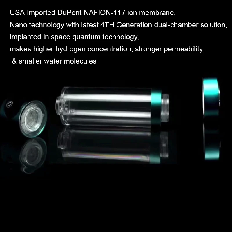 The Best Hydrogen Water Generator Bottle H8 DuPont SPE/PEM Water Hydrogenator OLED Display Hydrogen-rich Water Cup