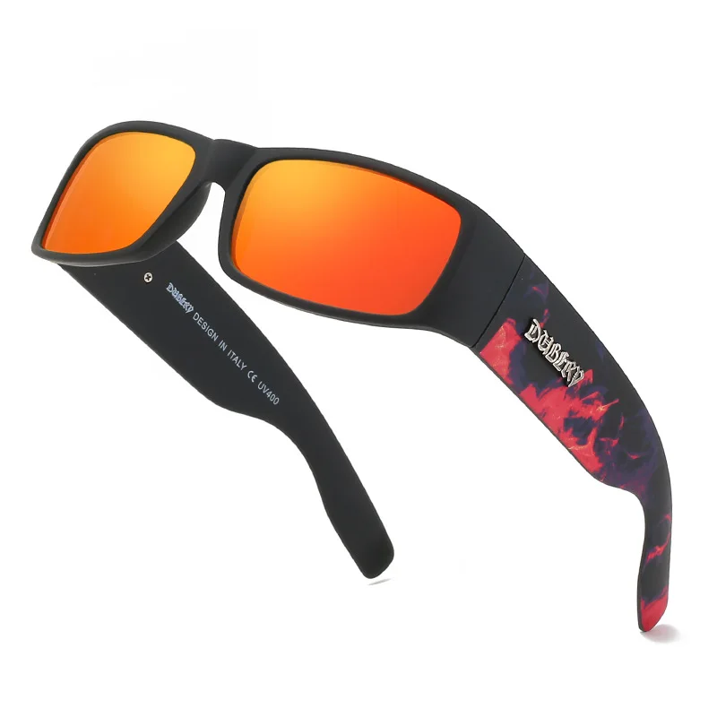 New Dubery Polarized Sunglasses 3D Logo Future Sense of Technology Gothic Style Net Red Sunglasses Women Sunglasses Trendy Men