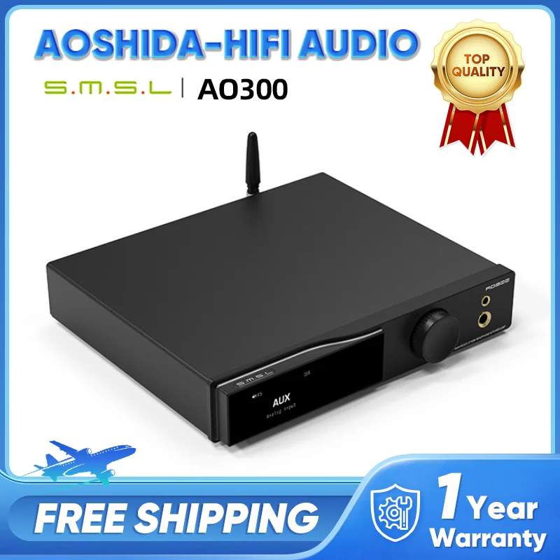 

SMSL AO300 Усилитель мощности и усилитель для наушников и декодер MA5332MS MQA-CD Audio DAC CS43131 Усилитель для наушников XMOS XU-316 2.1 HIFI