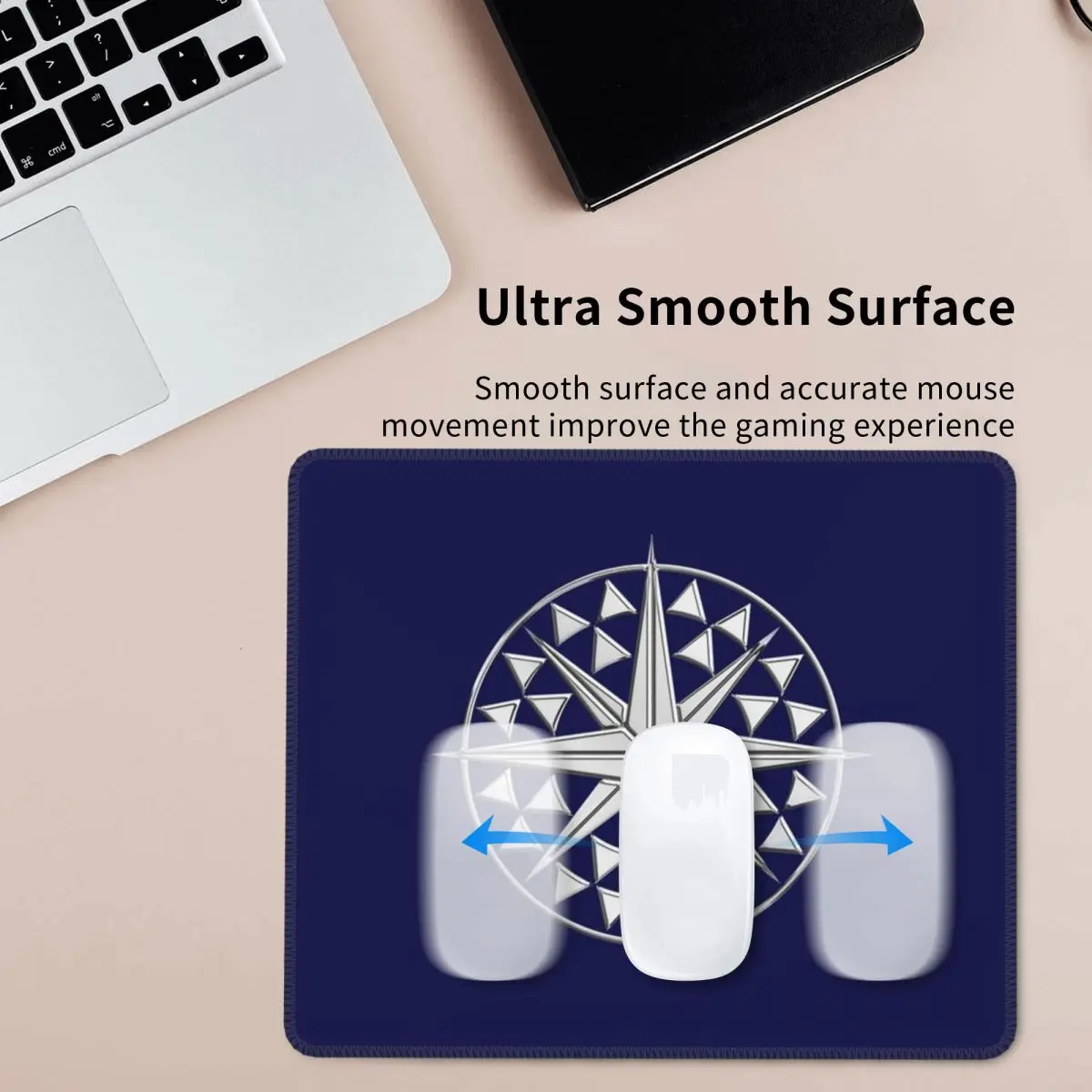 

Хромированный стиль, морской компас, коврик для мыши со звездой, компьютерная клавиатура, коврик для мыши, геймерский коврик для ноутбука, офисные аксессуары, настольные коврики