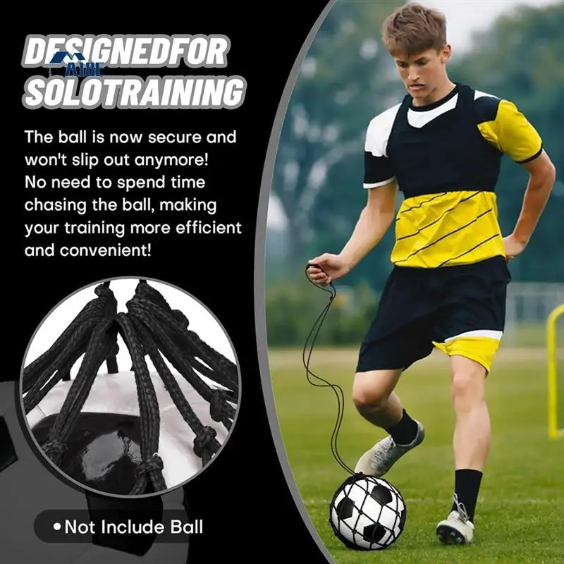 

A18E-2PCS Football Kick Trainer Soccer Ball Net Kicker, For Ball Size 3, 4, 5, Solo Soccer Kick Practice Training Aid