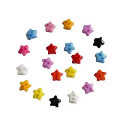200pcs 6mm Plastic Mini Buttons Sewing 2 Hole Tiny Doll Clothing Button For craft Scrapbooking Decorative accessories