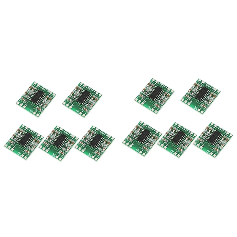 10 Pcs Digital Power Amplifier Board,2X3W Type D PAM8403 Audio Module DC 5V Digital Audio Amplifier Board Module