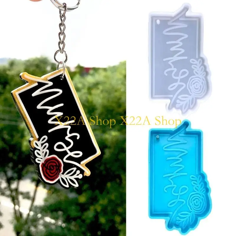 

Уникальная квадратная цветочная медсестра Силиконовая плесень для валентинки Любовь Подарочное судно