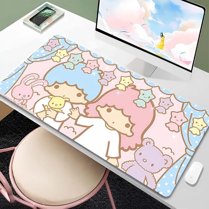 Mouse Pad littletwinstars Non-Slip Rubber Edge locking mousepads Game play mats notebook computer Sanrio Girl style Home Decor