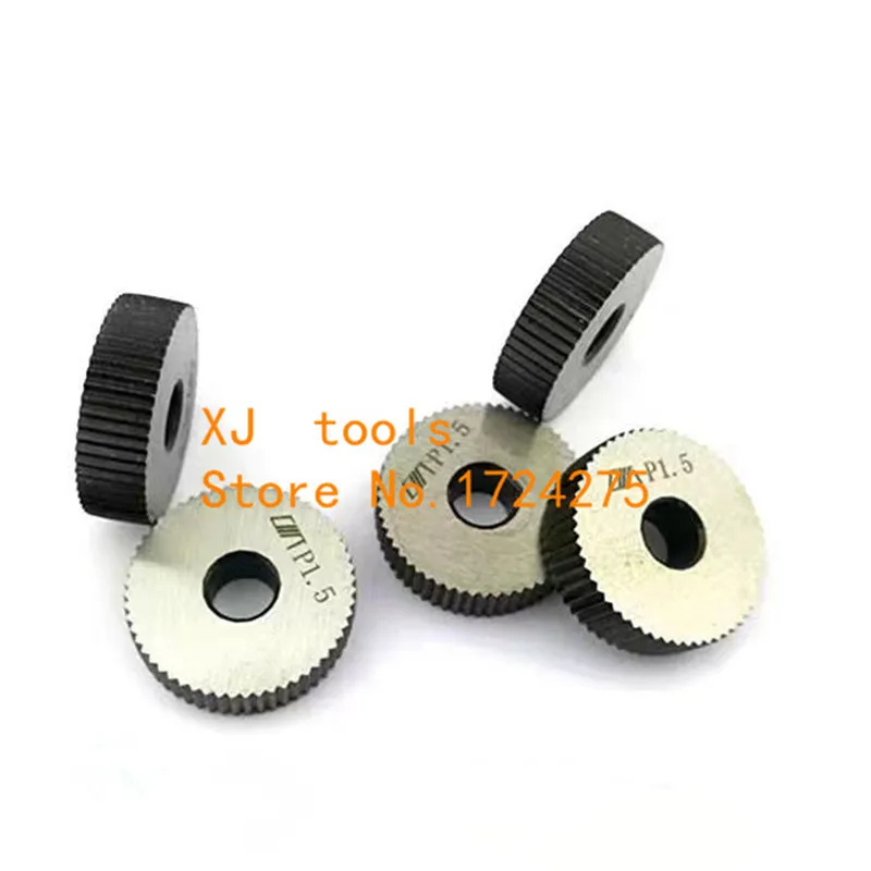 2PCS High Speed Steel 0.6mm/0.8mm/1.0mm/1.2mm/1.5mm/1.8mm/2.0mm Pitch Tool Straight /Diagonal Coarse Knurl Wheel Knurling Roller