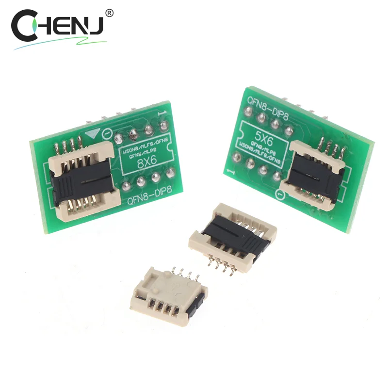 DFN8 WSON8 MLF8 MLP8 QFN8 To DIP8 Adapter 6*5mm 6*8 IC Chips Socket For CH341A TL866ii Plus RT809H/F T48 T56 EZP2023 Programmer